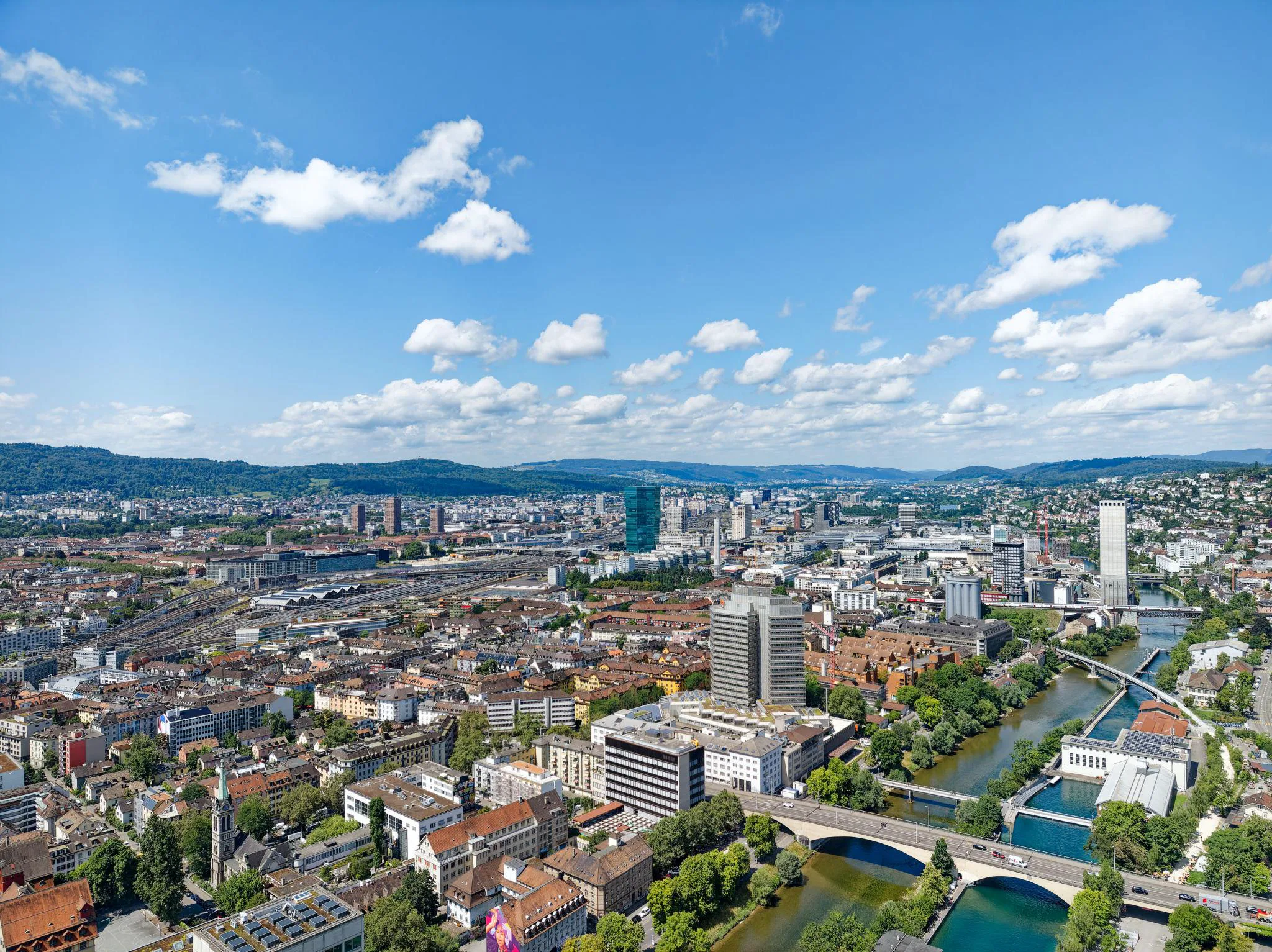 Zurich cityscape in Switzerland