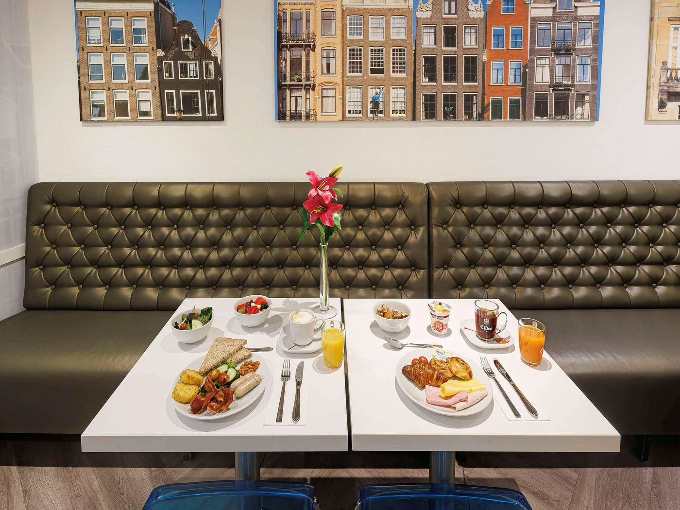 Breakfast area at Ibis Styles Amsterdam Central Station