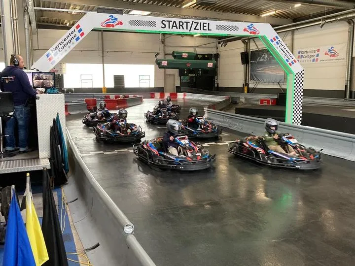 Indoor go-kart track at Kartcenter Cologne