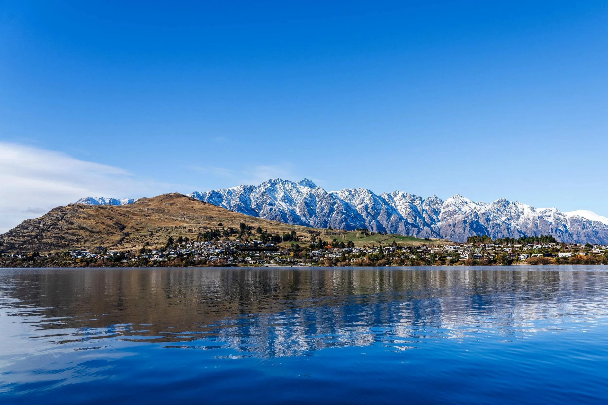 Lake Wakatipu in Queenstown New Zealand