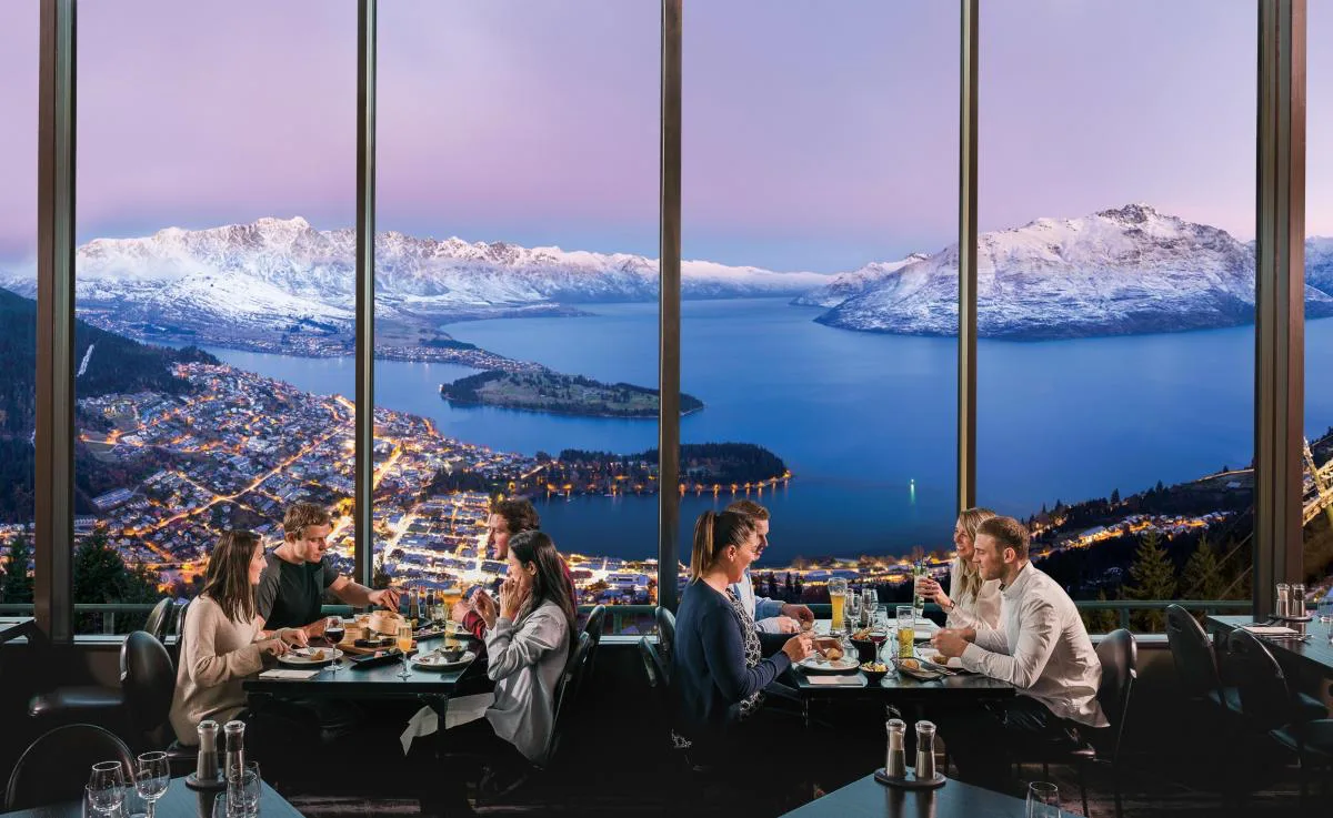 Stratosfare Restaurant overlooking Queenstown
