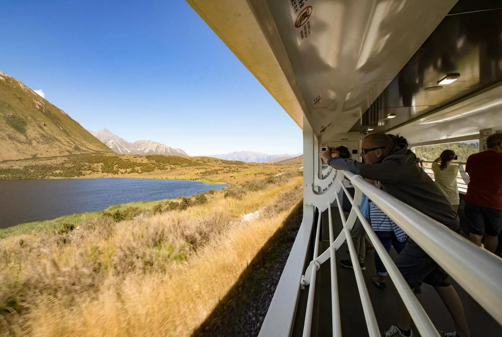 Mountain scenery viewed from the TranzAlpine Train
